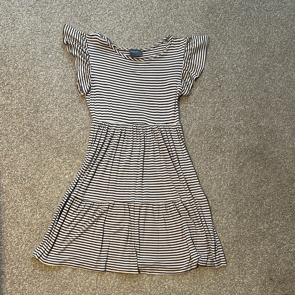 Striped Black and tan Women's Dress